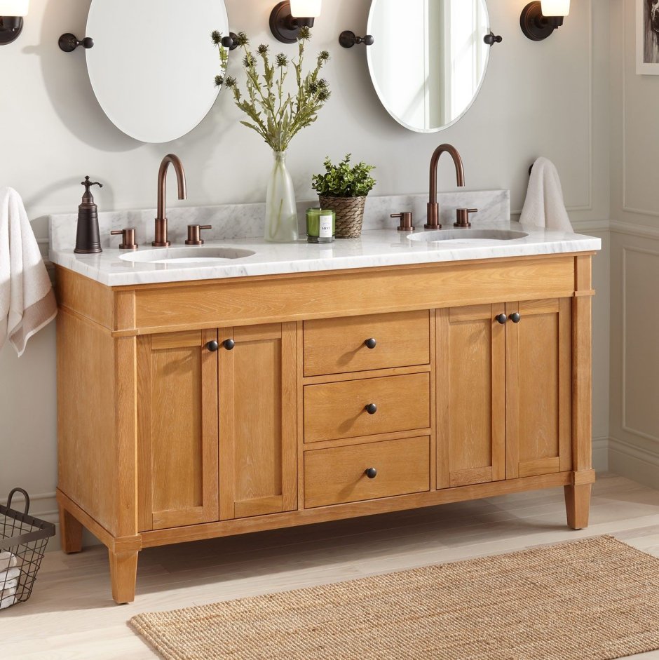 Тумба в ванную комнату со столешницей