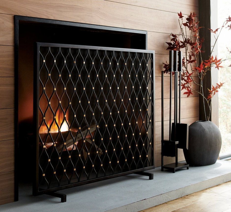 Решетка экран для камина