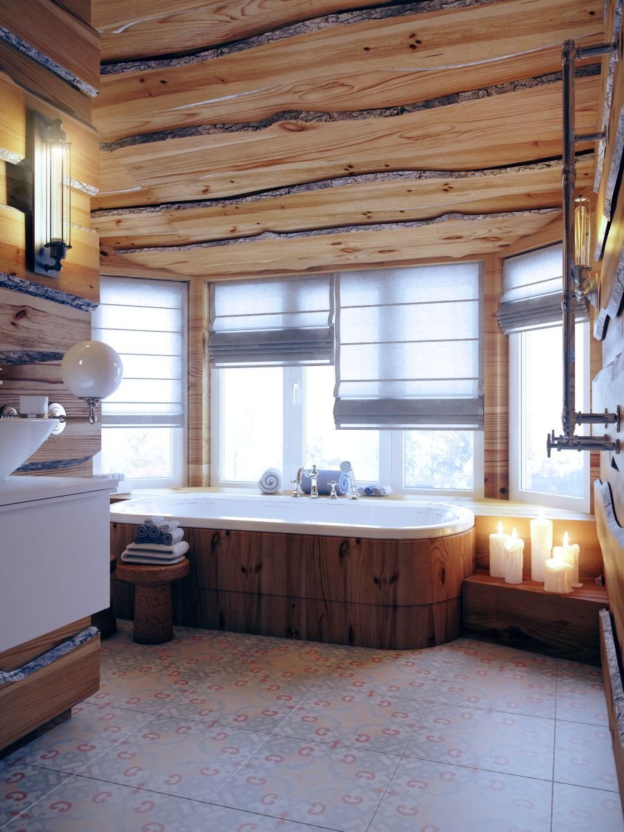 Отделка необрезной доской