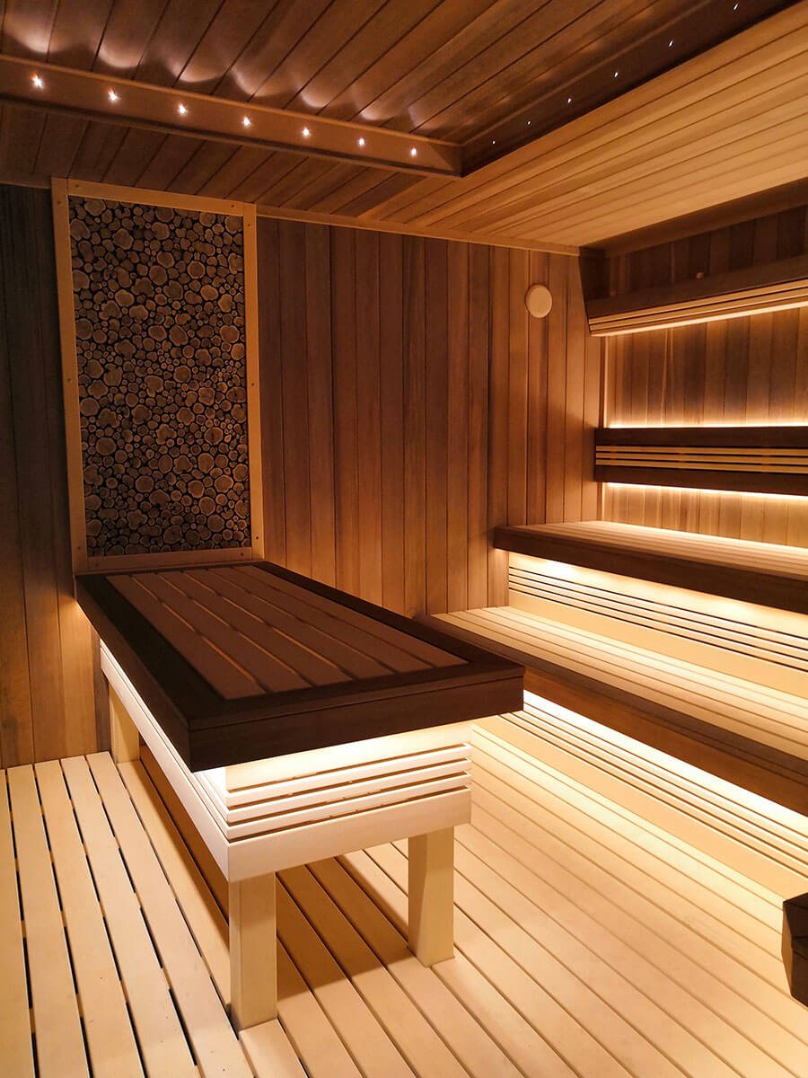 Потолок в сауне