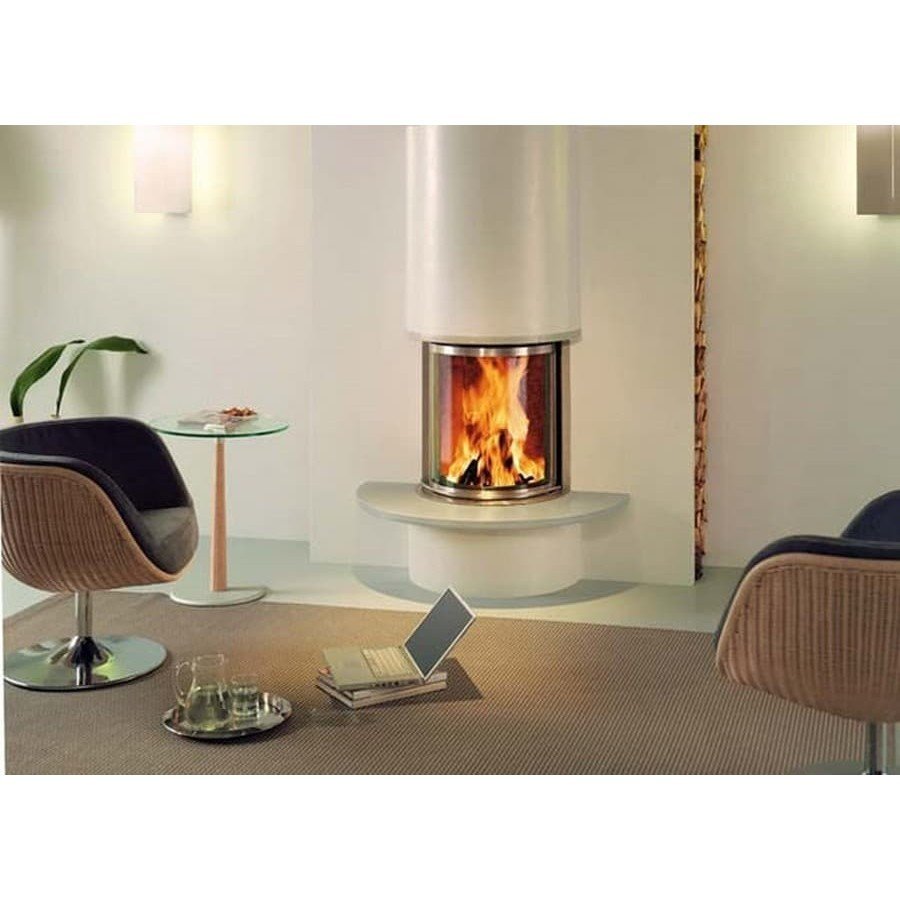 Дровяная топка Brunner Kompakt 57/67 с округлым стеклом