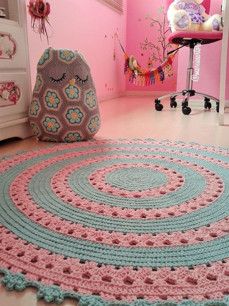Вязание крючком ковриков