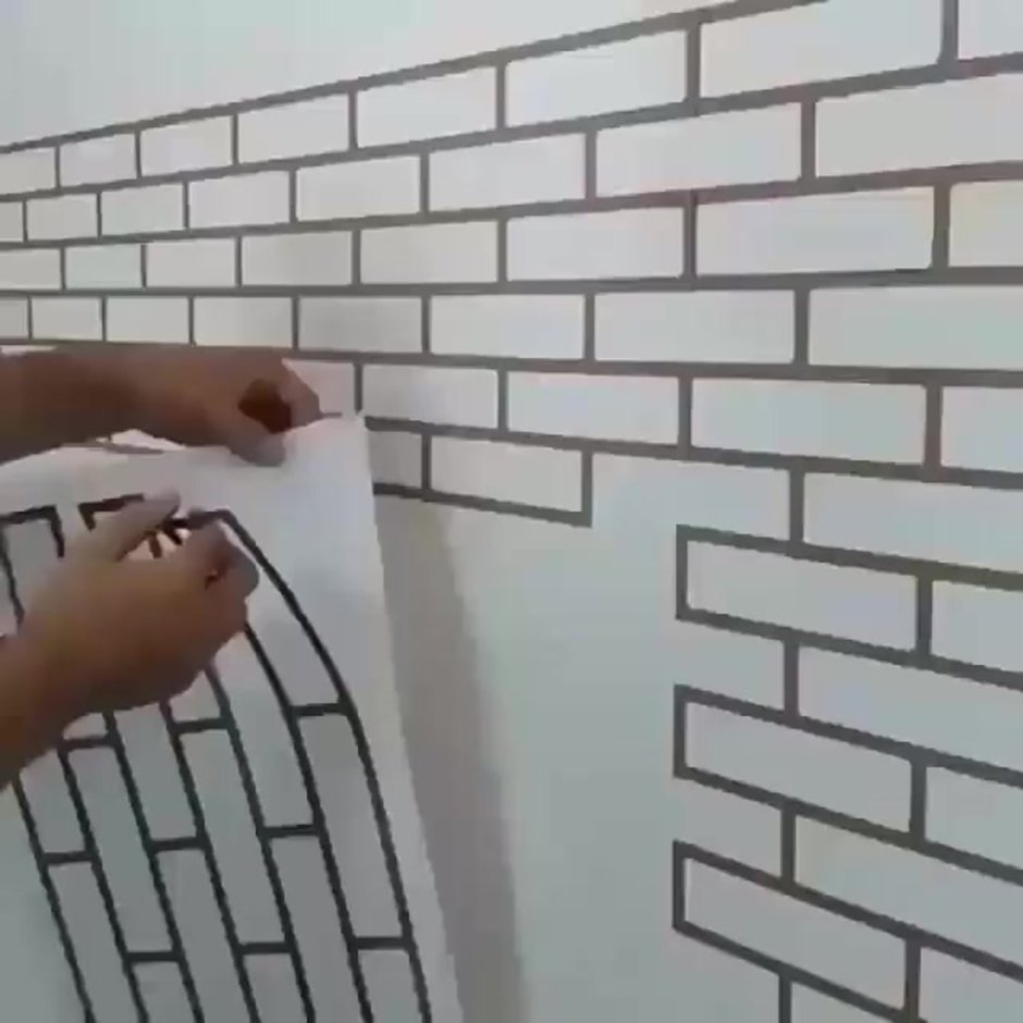 Трафарет для имитации кирпичной кладки