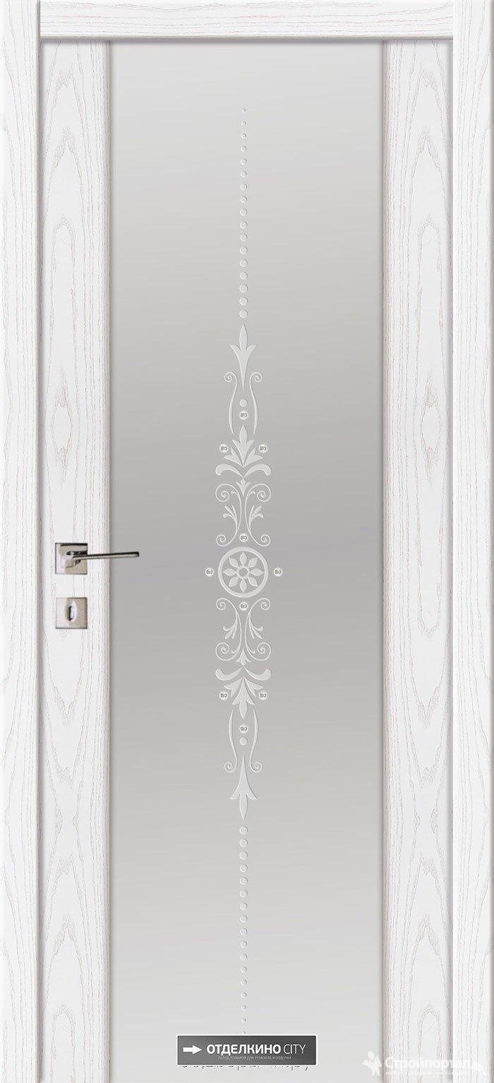 Дверь межкомнатная Рондо глухая Hardflex ламинация цвет серый жемчуг 70x200