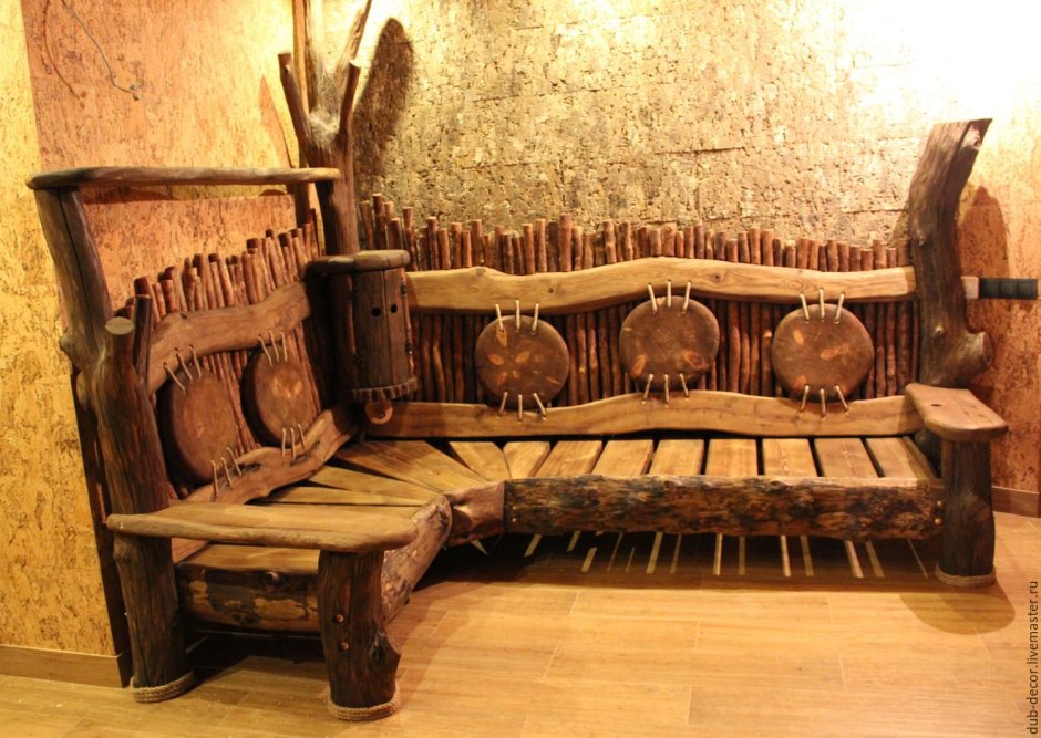 Брашированная мебель из сосны под старину