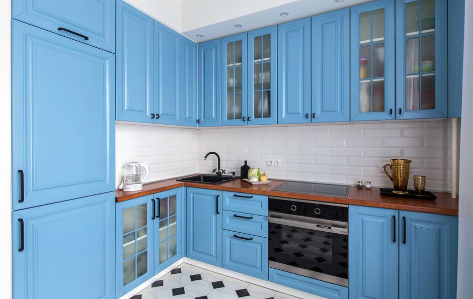 Кухня Антея Леруа Мерлен синяя