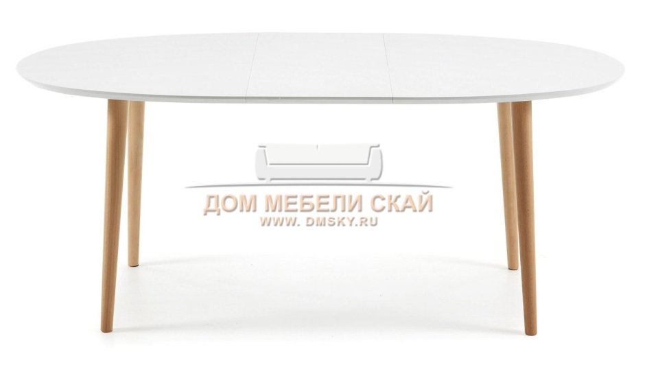 D743-35 стол Realyn d743-35 обеденный раскладной 123х123(183)х76 см белый/коричневый