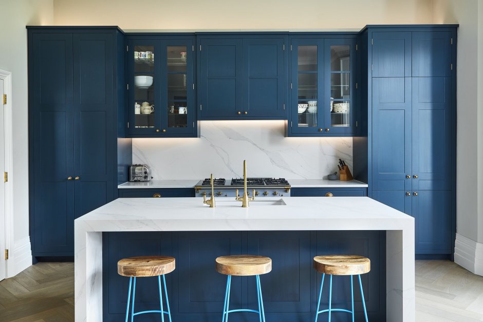 Синяя кухня Леруа Мерлен