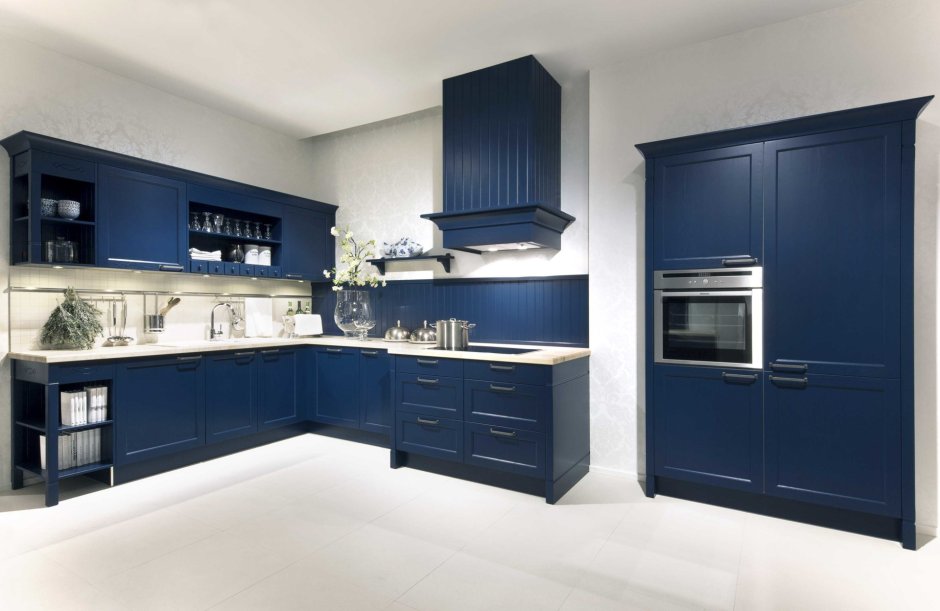 Синие кухни