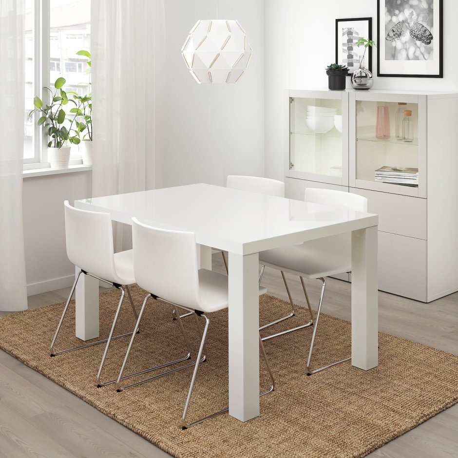 Brillant 1 стол, глянцевый белый, 80x120