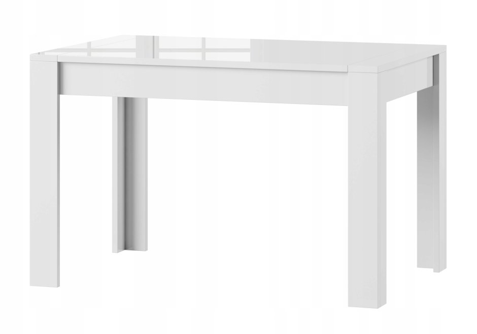Обеденный стол раздвижной (белый/белый глянец). Фабрика Сакура