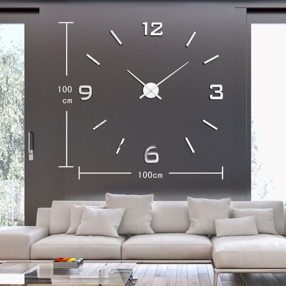 DIY Clock настенные 3d часы боль
