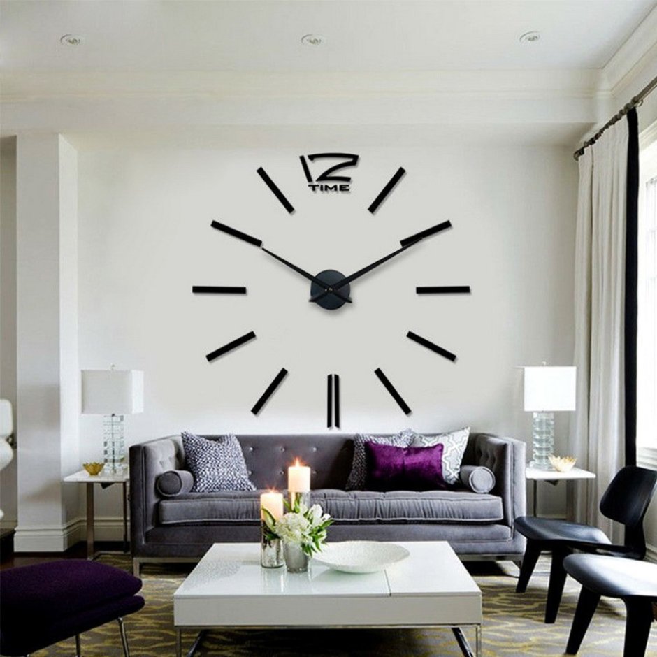 Дизайнерские часы на стену в гостиную