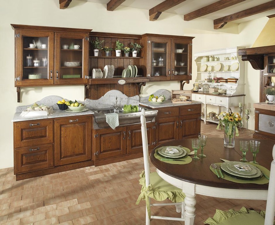 Кухня в итальянском деревенском стиле