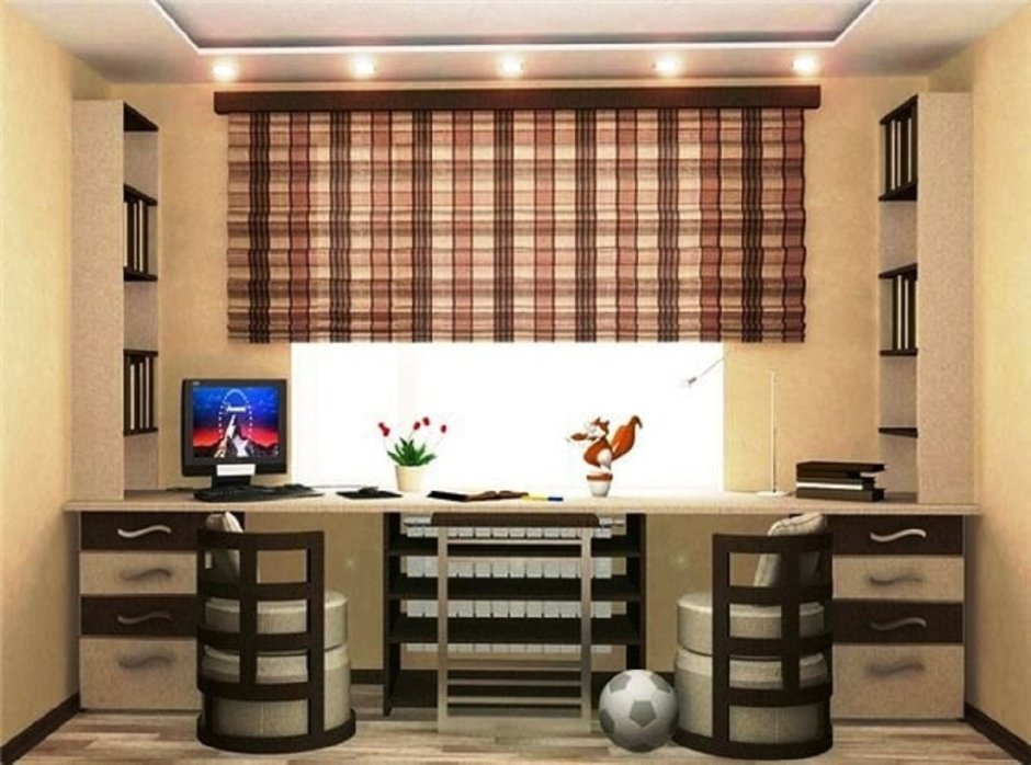 Открытые стеллажи на кухне