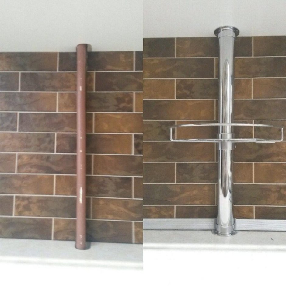 Декор вентиляционной трубы на кухне