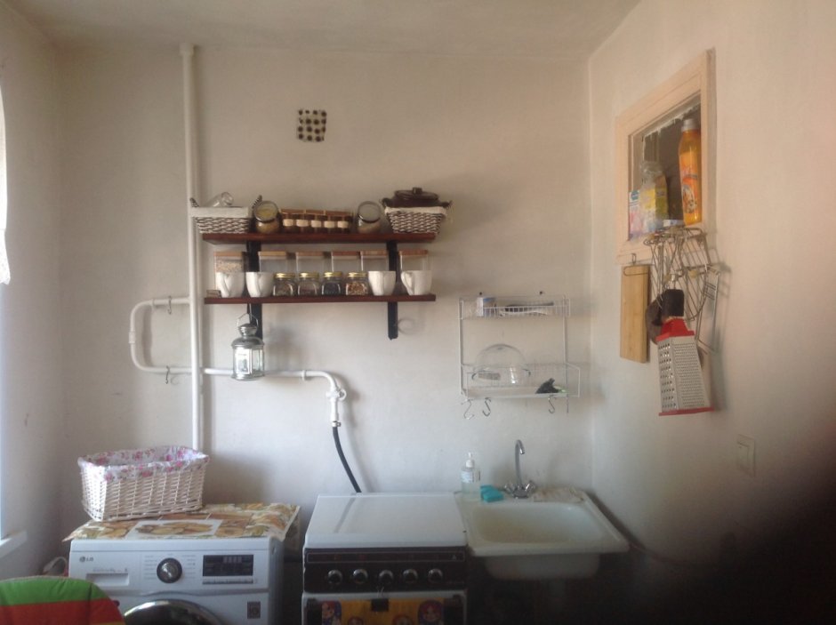 Декор газового счетчика на кухне