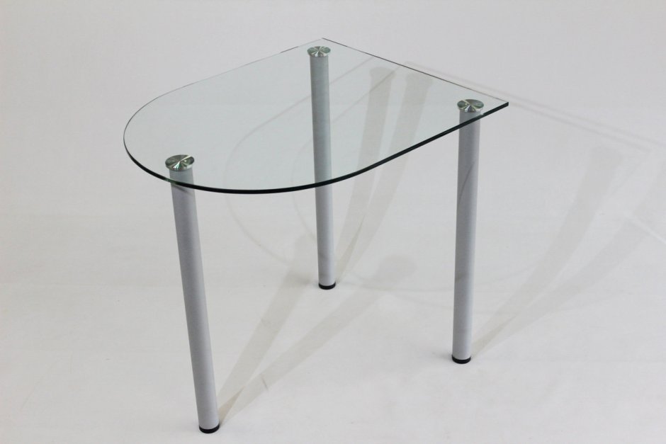 Стеклянный стол для кухни Эдель 10 прозрачный