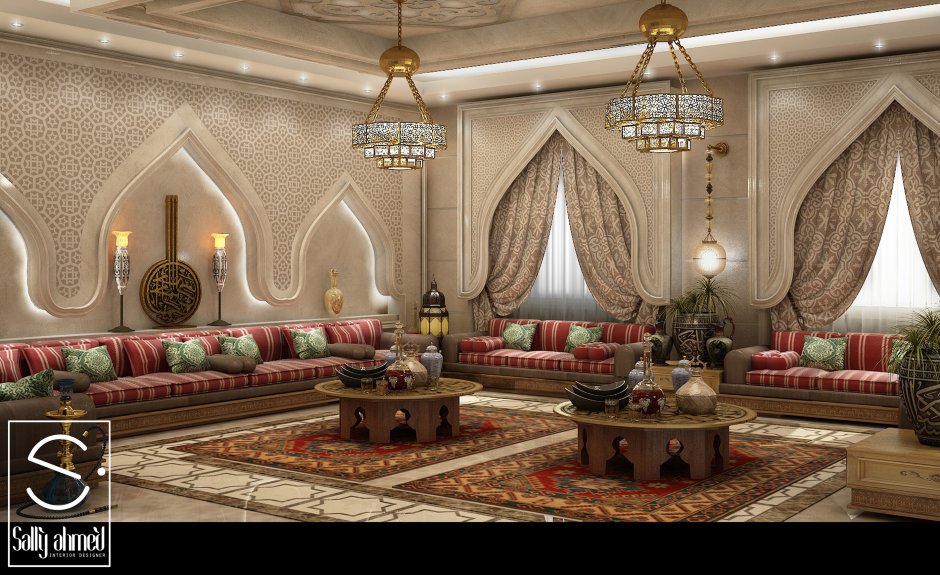 Шикарная арабская гостиная