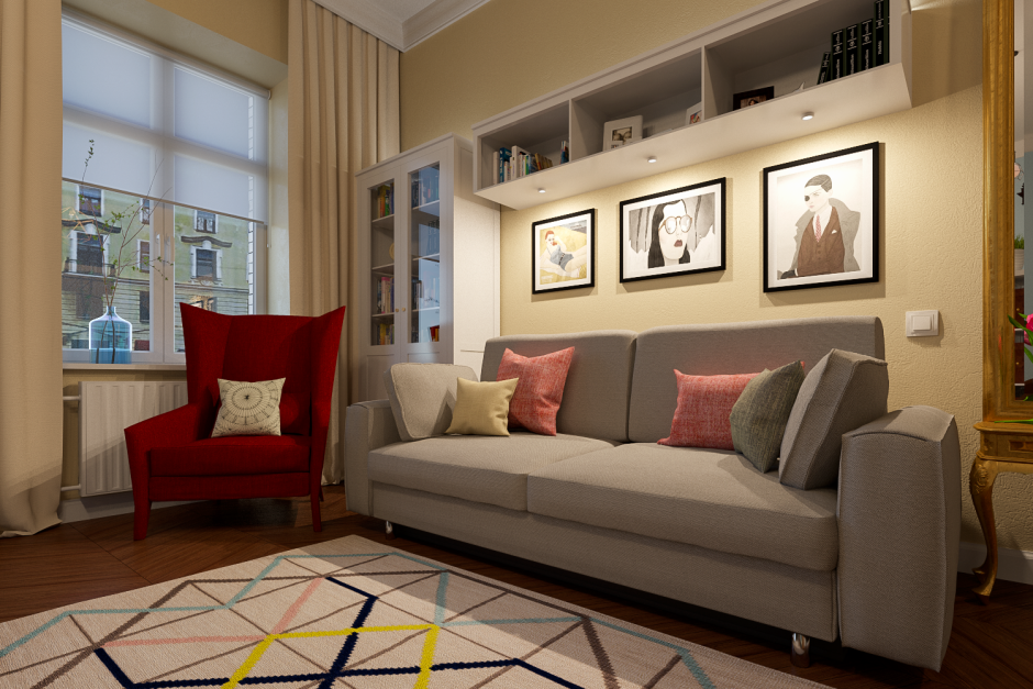 Гостевая комната с диваном