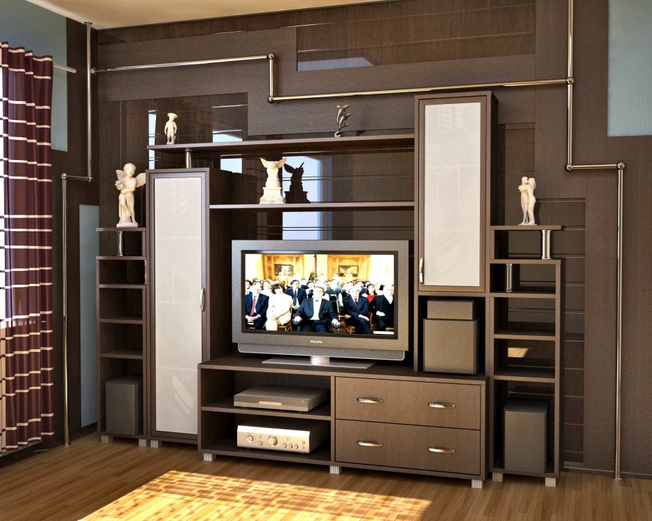 Стенка Венеция венге беленый дуб