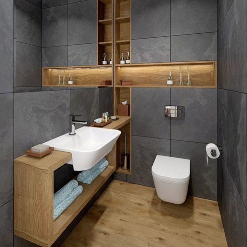 Интерьер туалетной комнаты