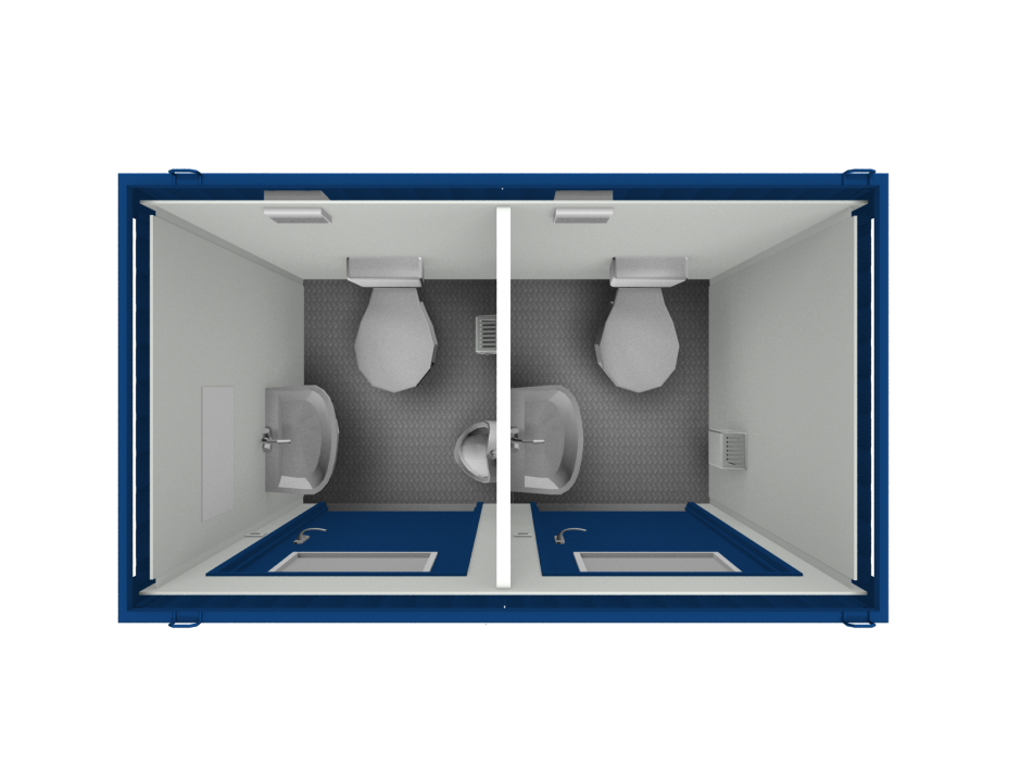 Сантехнический блок-контейнер 6мт (душ)