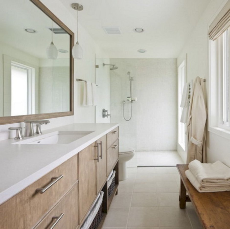 Планировка узкой ванной