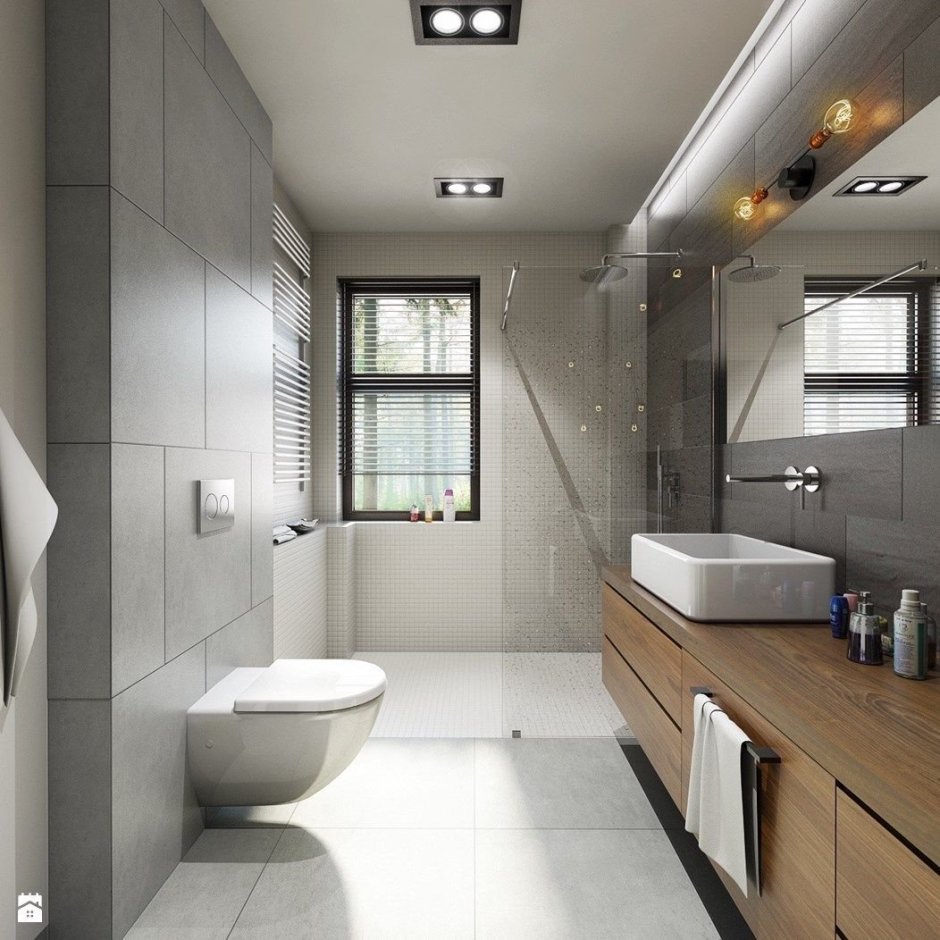 Узкая ванная