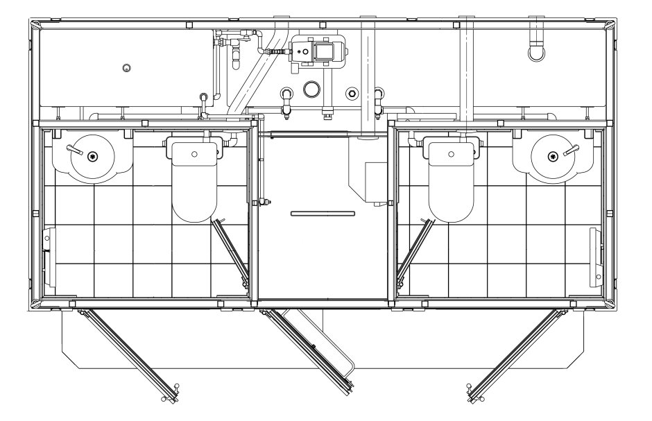 "Туалетный модуль автономный t-110-атм