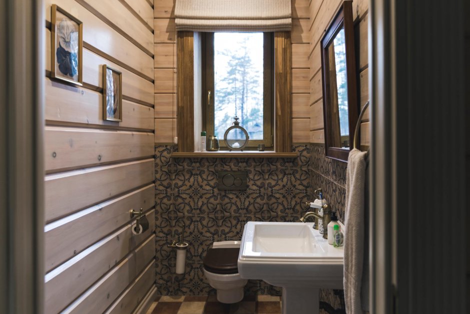 Отделка туалетов в бане