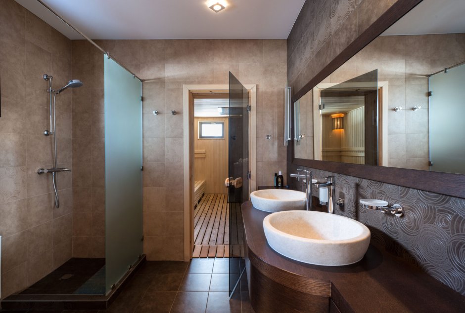 Ванная комната с парилкой