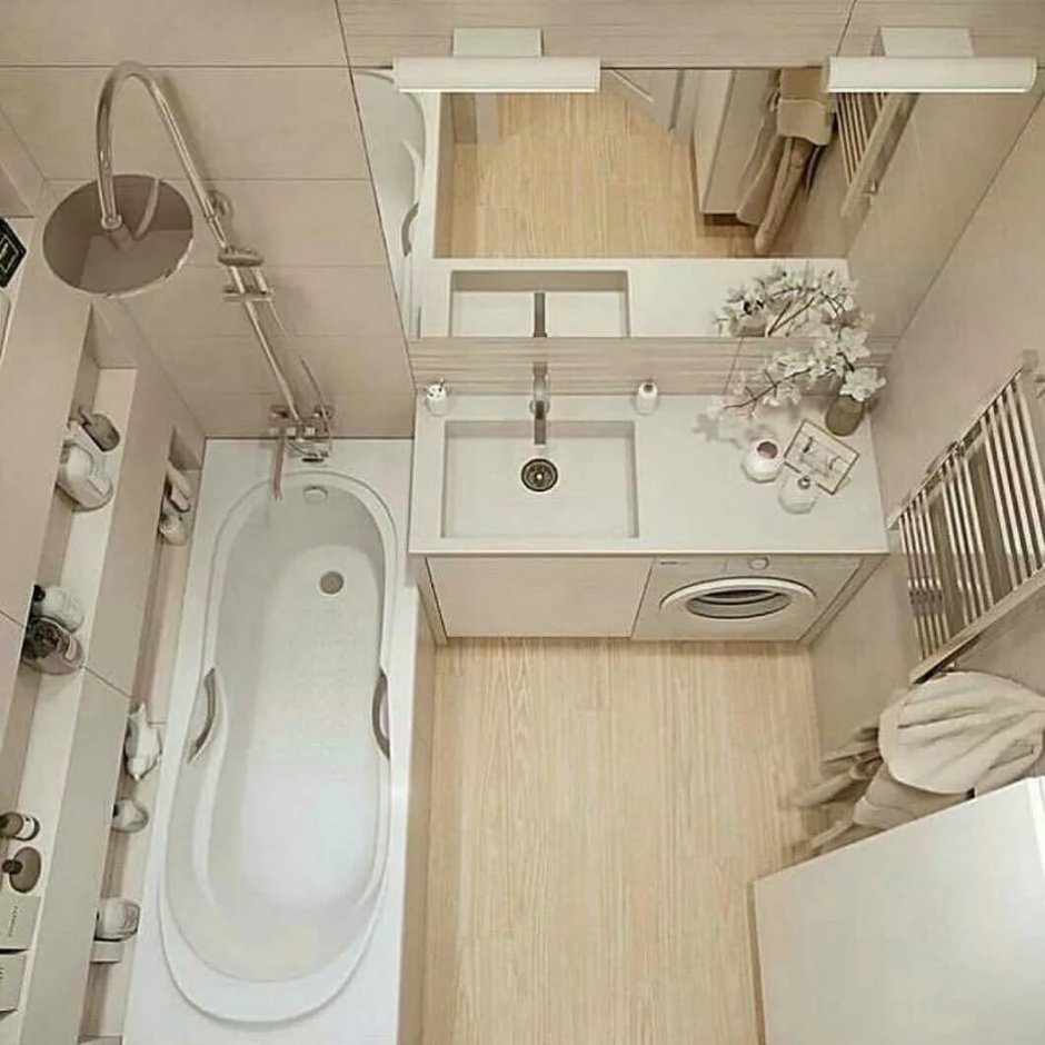 Планировка ванной комнаты