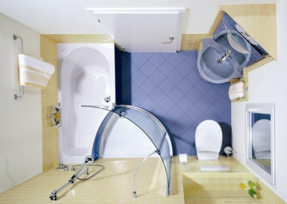 Планировка ванной комнаты 10м2
