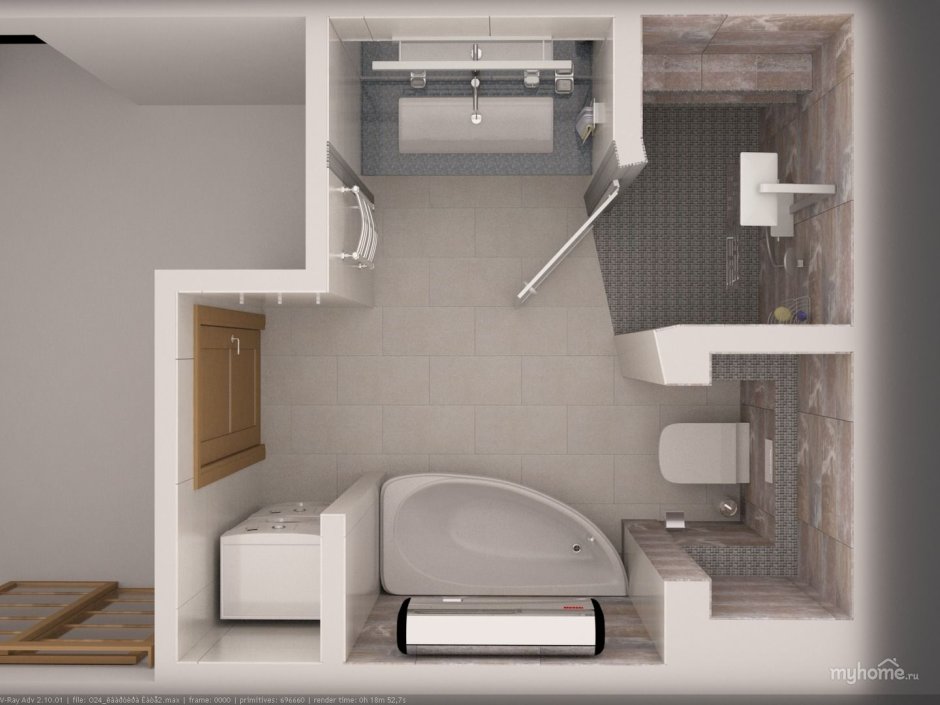 Планировка санузла в частном доме