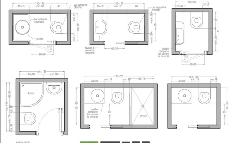 Мини санузел план