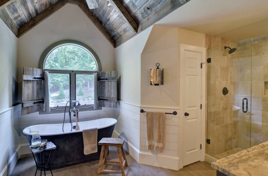 Отделка ванной комнаты в частном доме