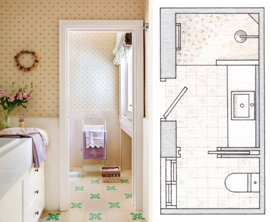 Санузел 6м2 планировка