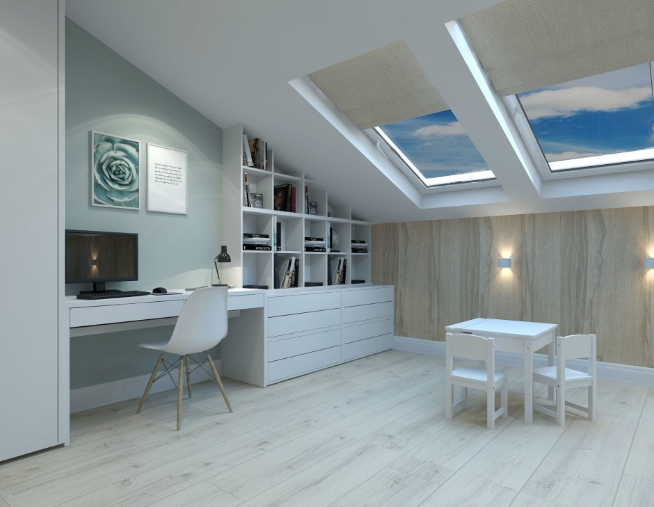 Декоративная перегородка на мансарде