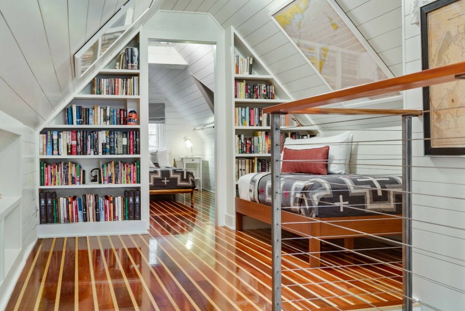 Стропила в интерьере