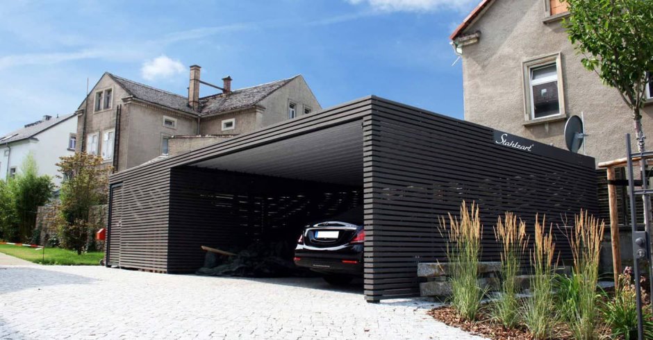 Современные гаражи для автомобилей