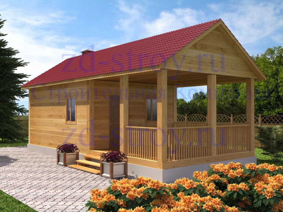 Домик с террасой