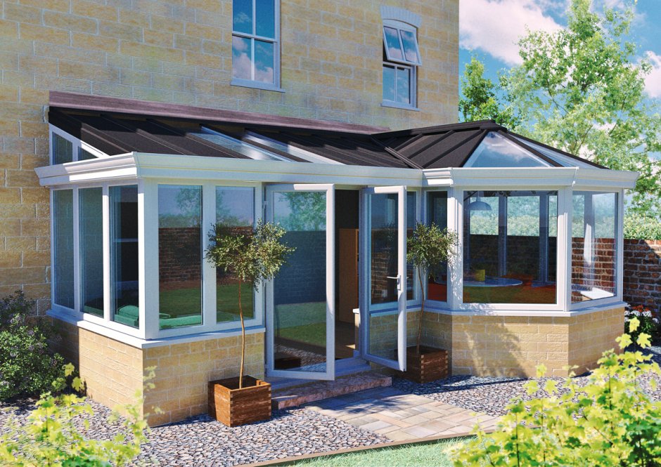 Веранда остекленная поликарбонатом