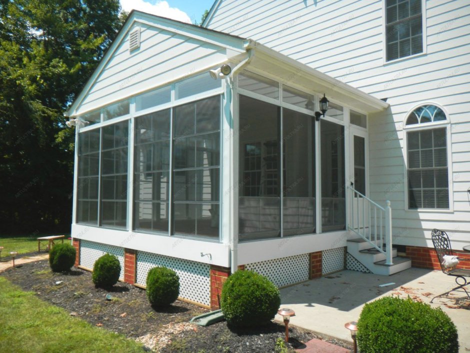 Веранда из пластикового профлиста