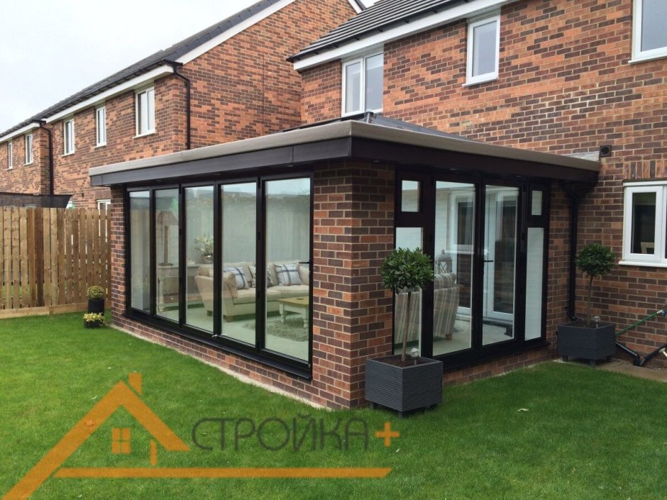 Остекленная терраса к дому