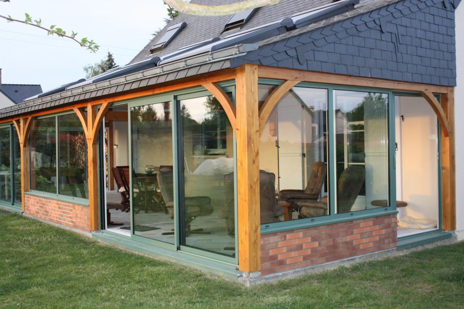 Веранда из пластика