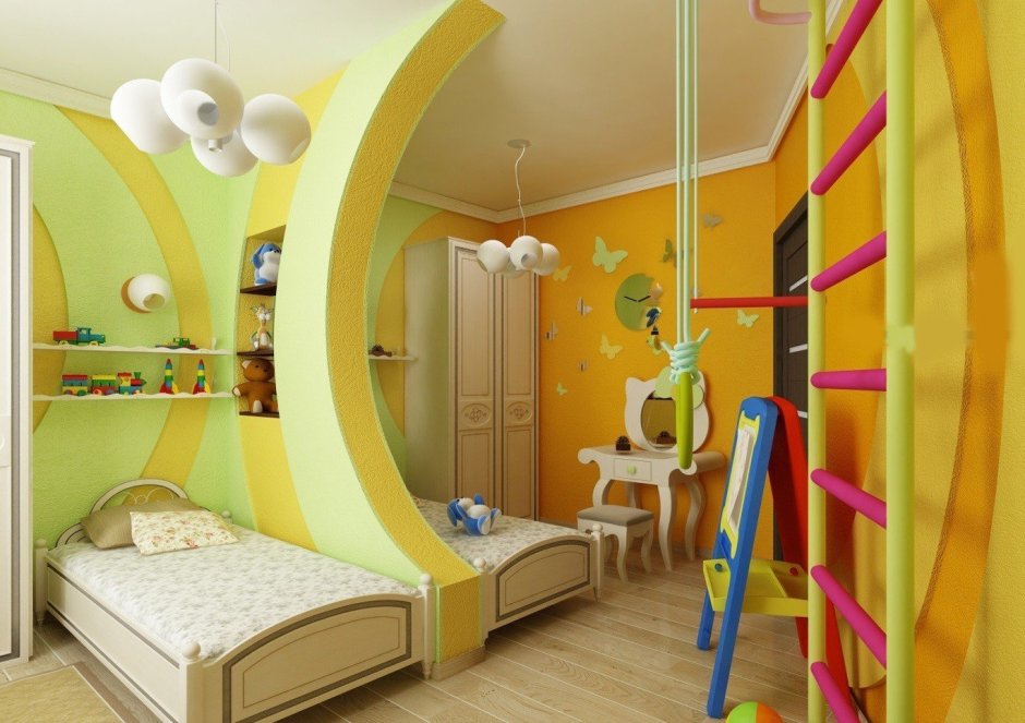 Комната для двух разнополых детей