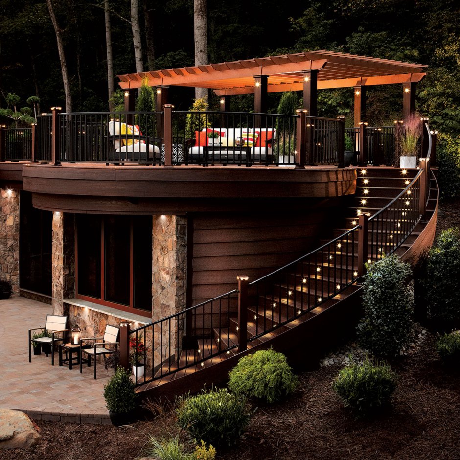 Необычные деревянные беседки