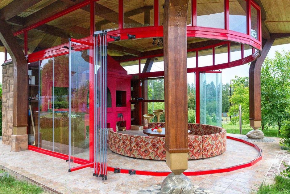 Беседка из контейнера