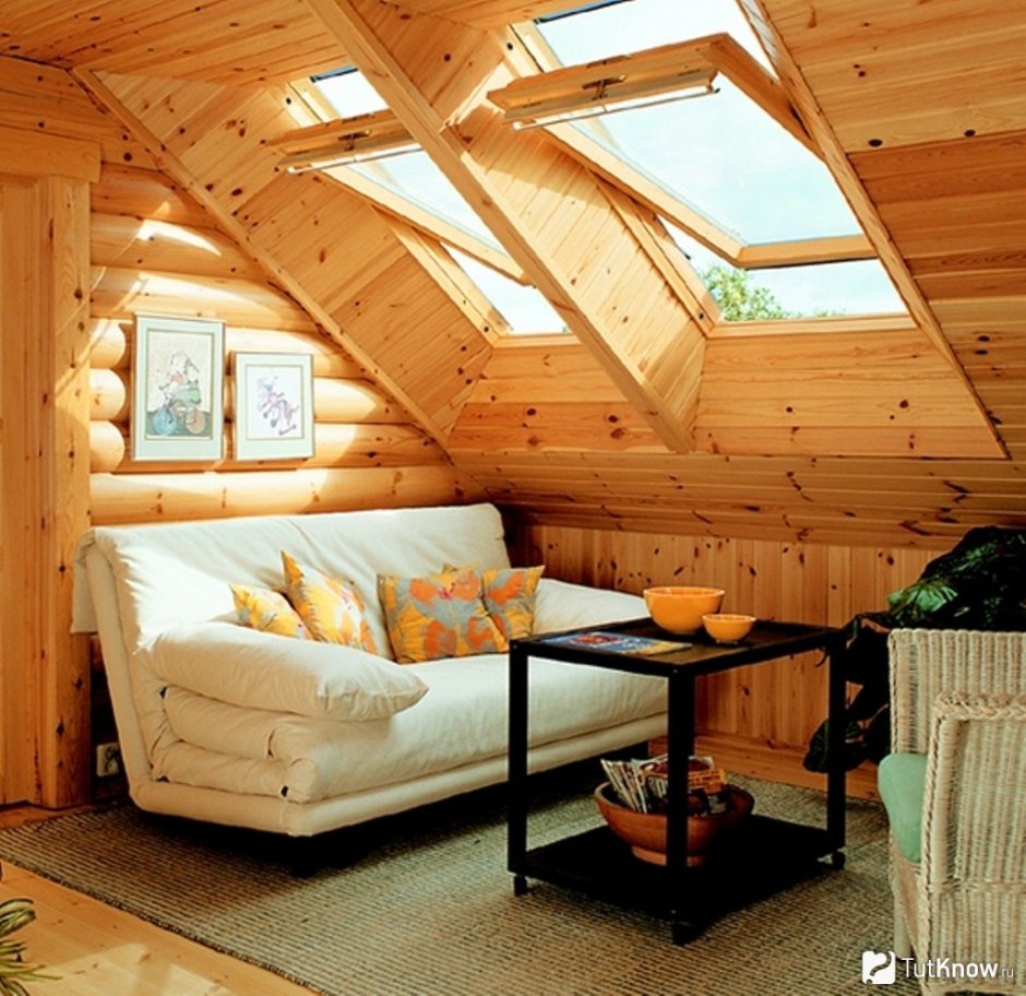 Мансарда в деревянном доме